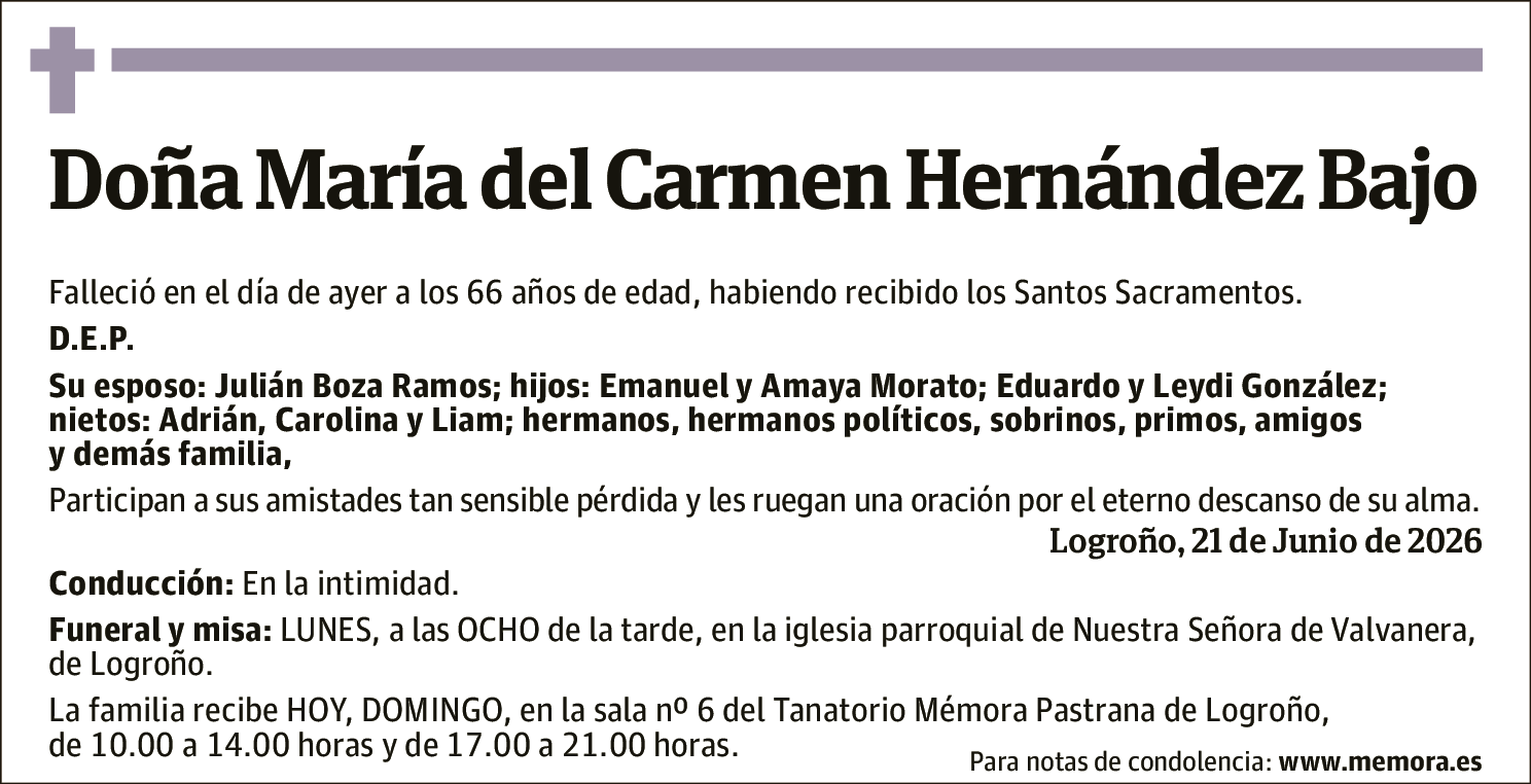 María del Carmen Hernández Bajo