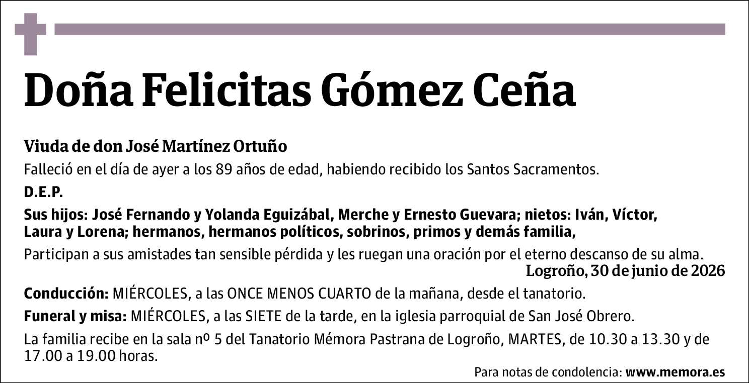 Felicitas Gómez Ceña