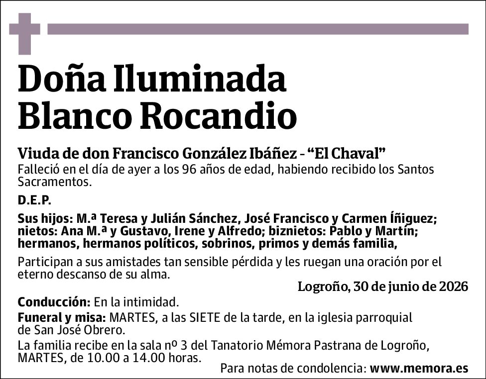 Iluminada Blanco Rocandio