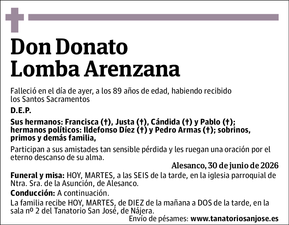 Donato Lomba Arenzana