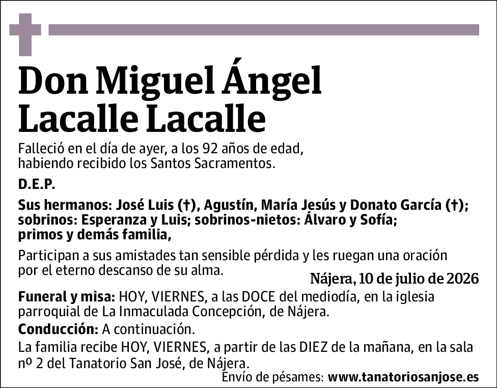 Miguel Ángel Lacalle Lacalle
