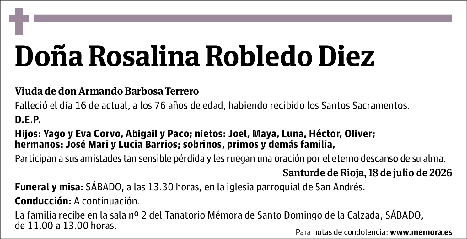 Rosalina Robledo Diez
