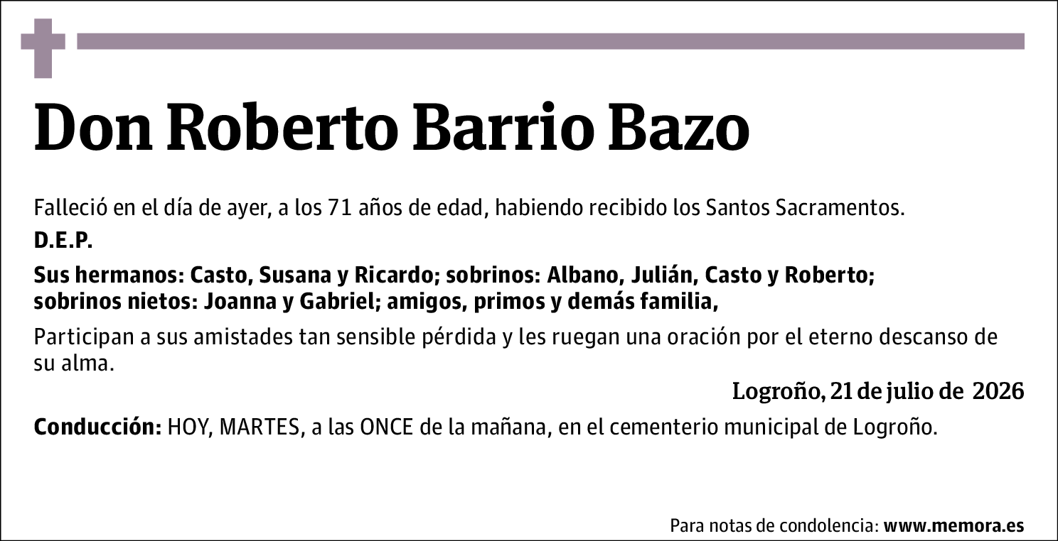 Roberto Barrio Bazo