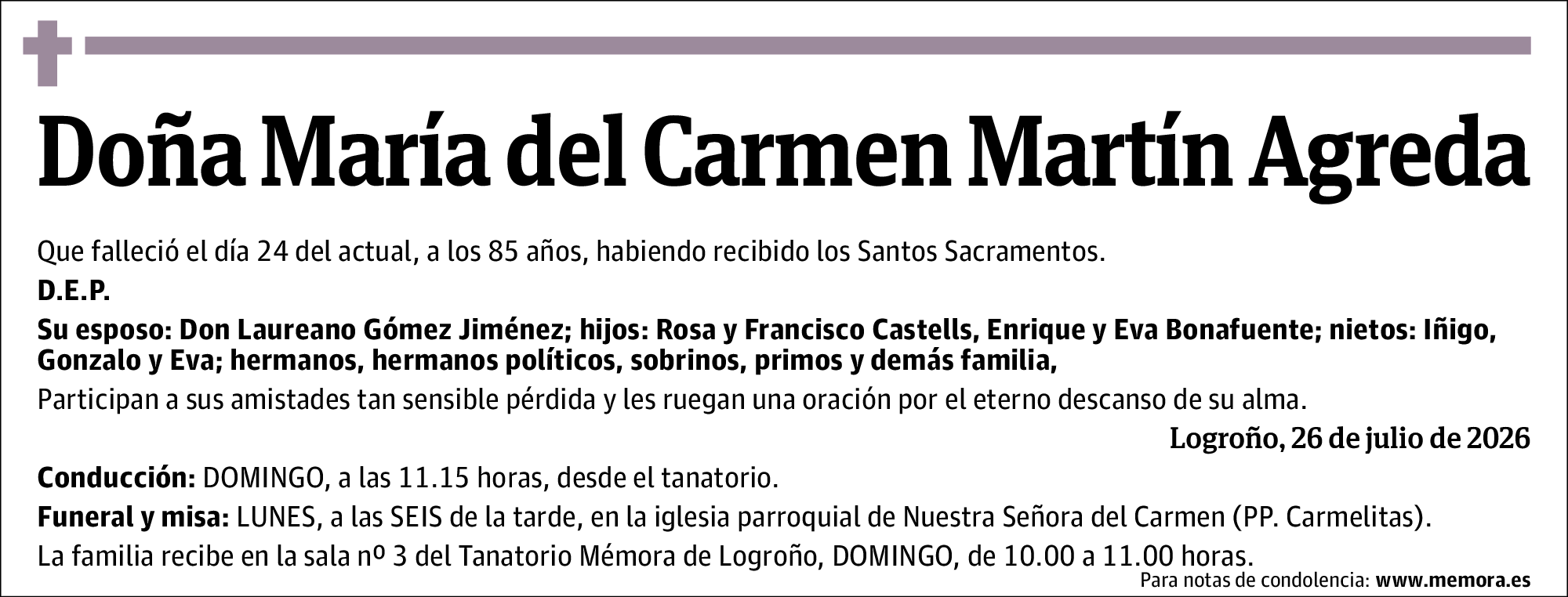 María del Carmen Martín Agreda