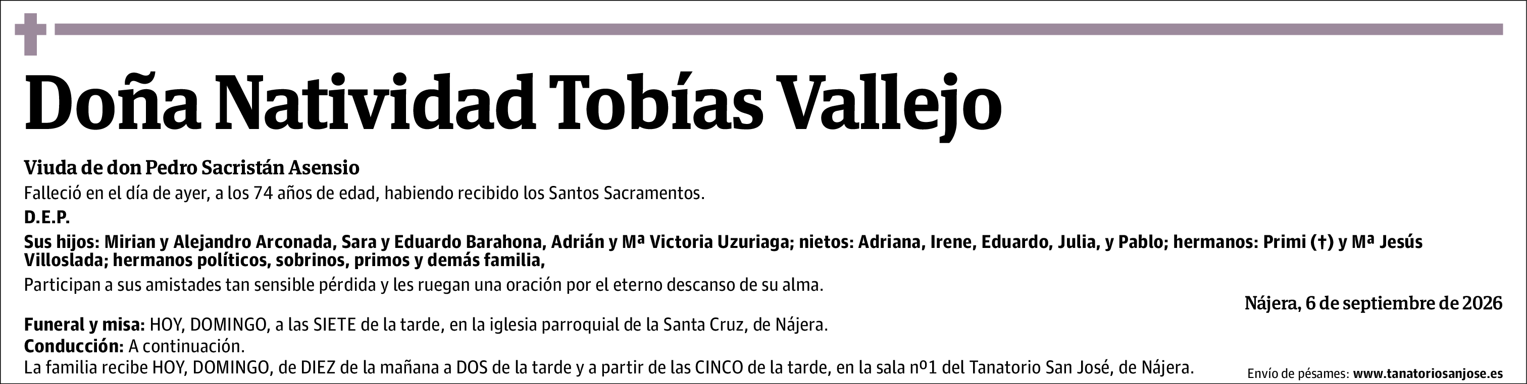 Natividad Tobías Vallejo