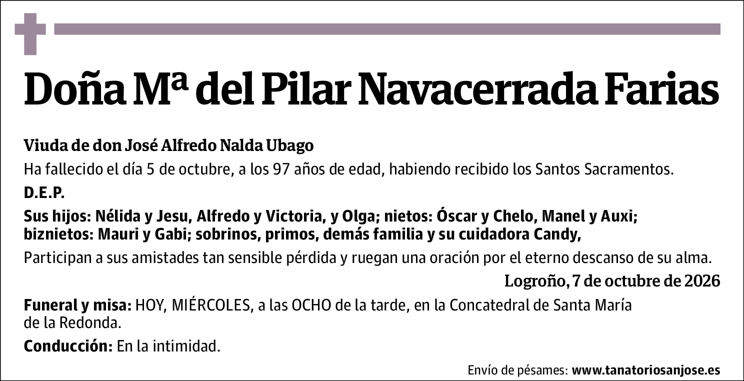 Mª del Pilar Navacerrada Farias
