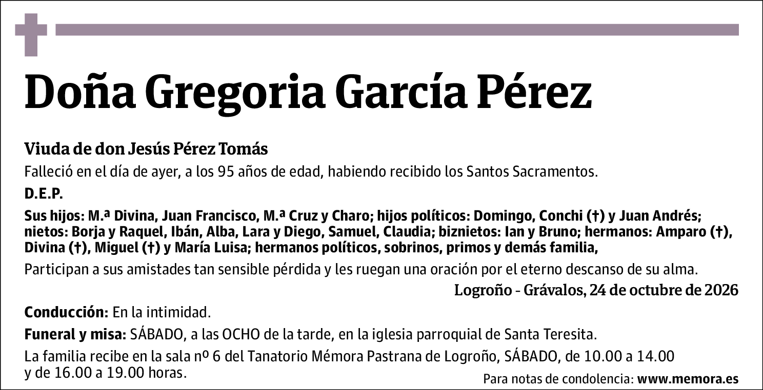 Gregoria García Pérez