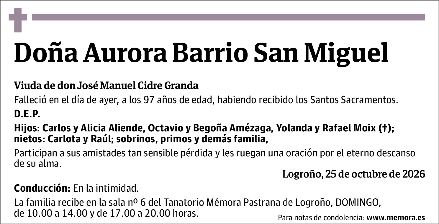 Aurora Barrio San Miguel